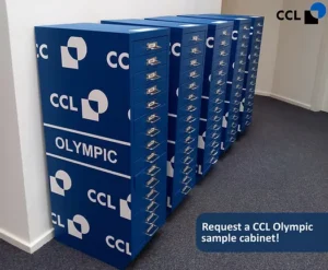 CCL Olympic sample cabinet