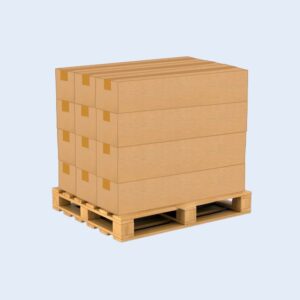 A pallet containing 12 boxes of CCL Olympic Adhesive Tape