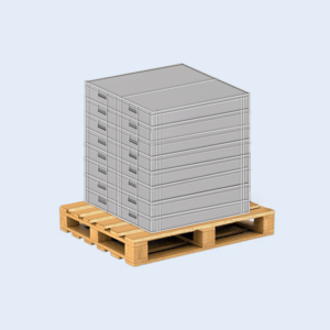 A pallet containing 16 crates of CCL Olympic Adhesive Tape